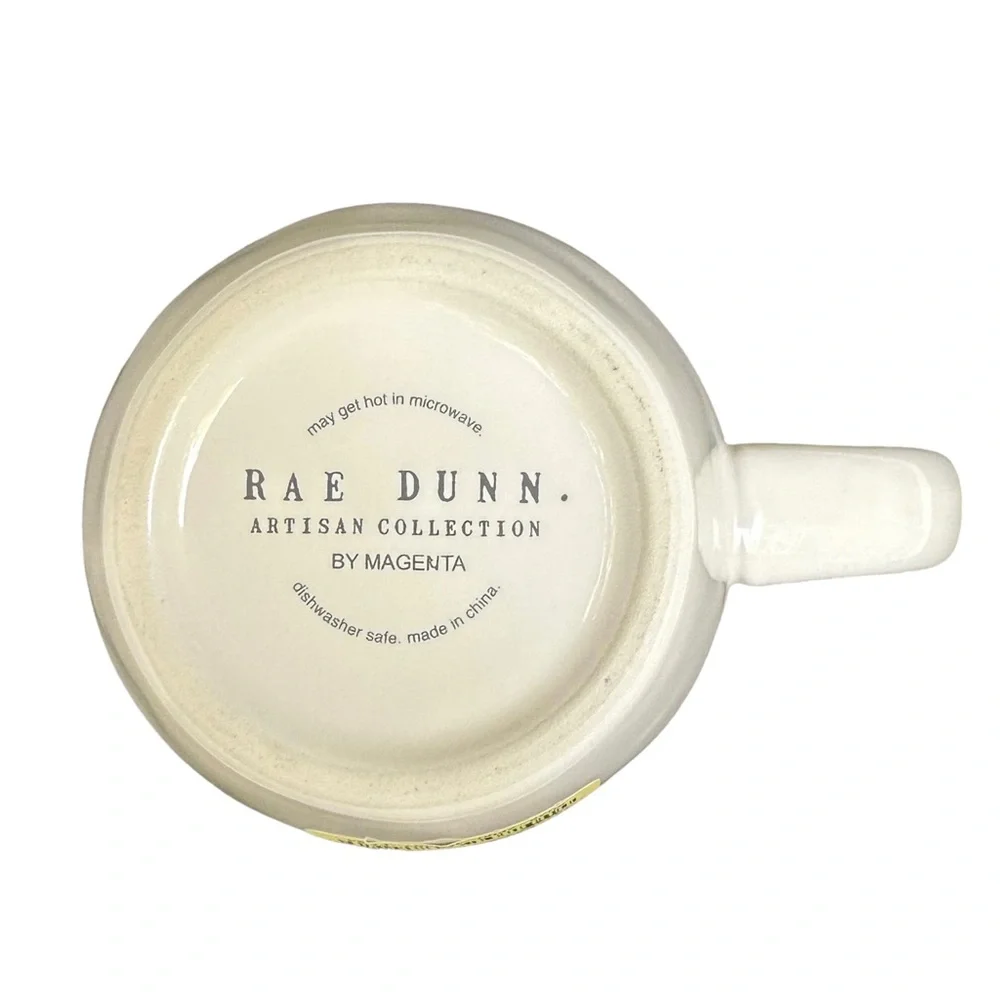 Rae Dunn LOVE Mug Coffee Tea White with Red Letters and Interior Dimples 2017 OG - Picture 9 of 12